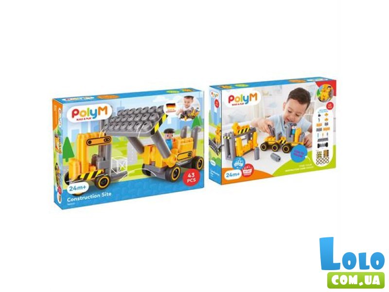 Конструктор Строительная техника, PolyM (760021), 43 дет.