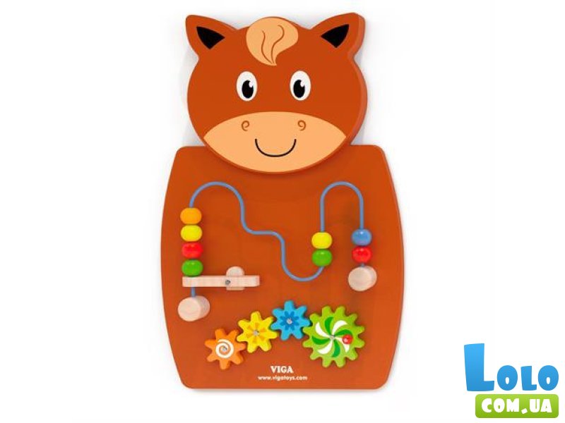 Бизиборд Конек с лабиринтом, Viga Toys