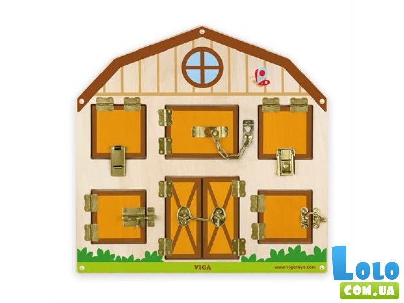 Бизиборд Домик на ферме, Viga Toys