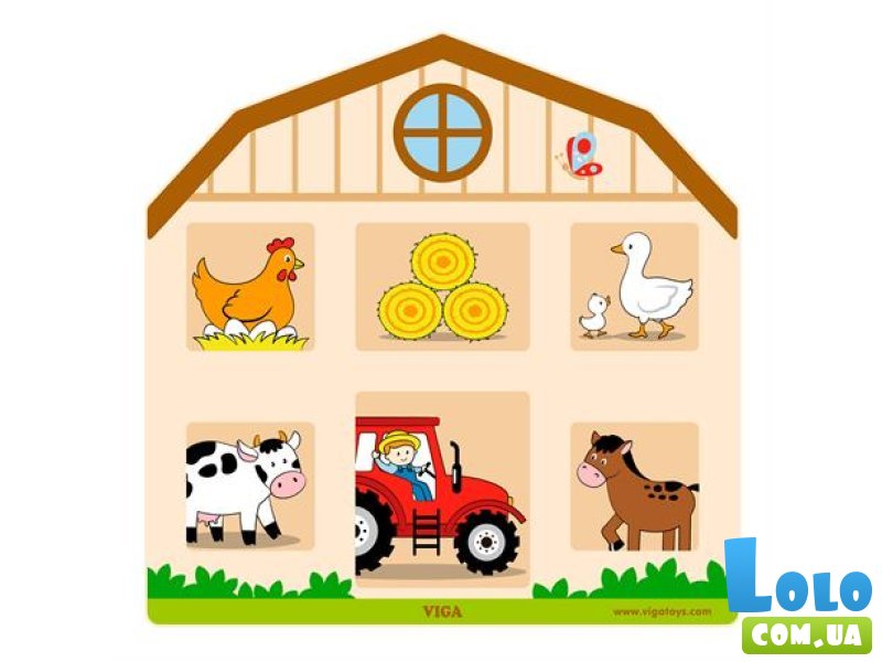 Бизиборд Домик на ферме, Viga Toys
