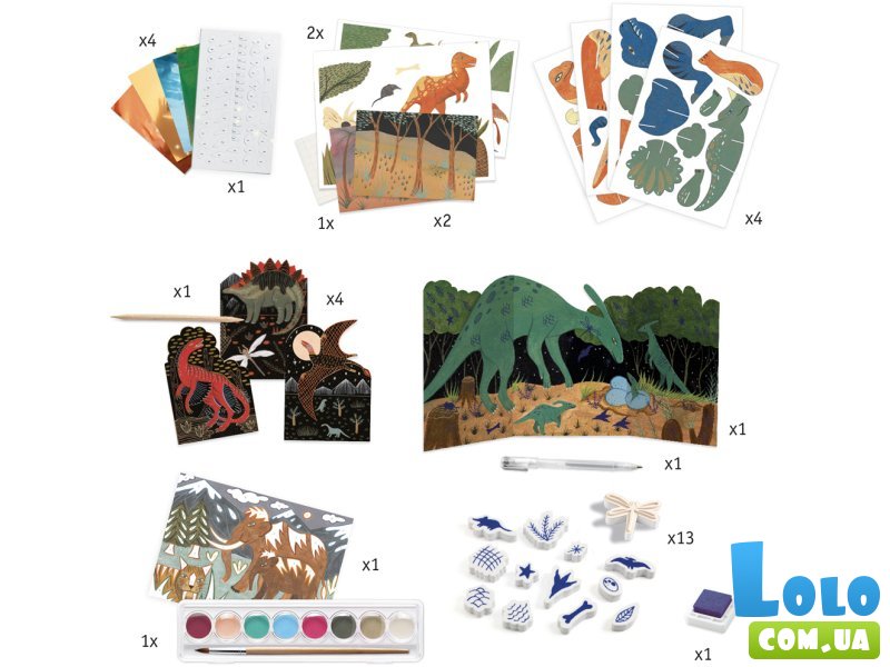 Набор для творчества Мир динозавров, Djeco