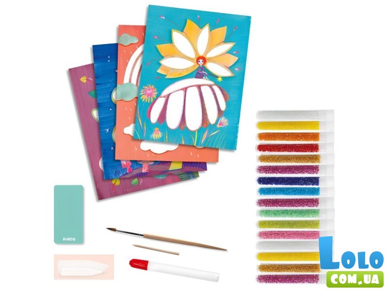 Набор для рисования блестками Сказочная страна, Djeco