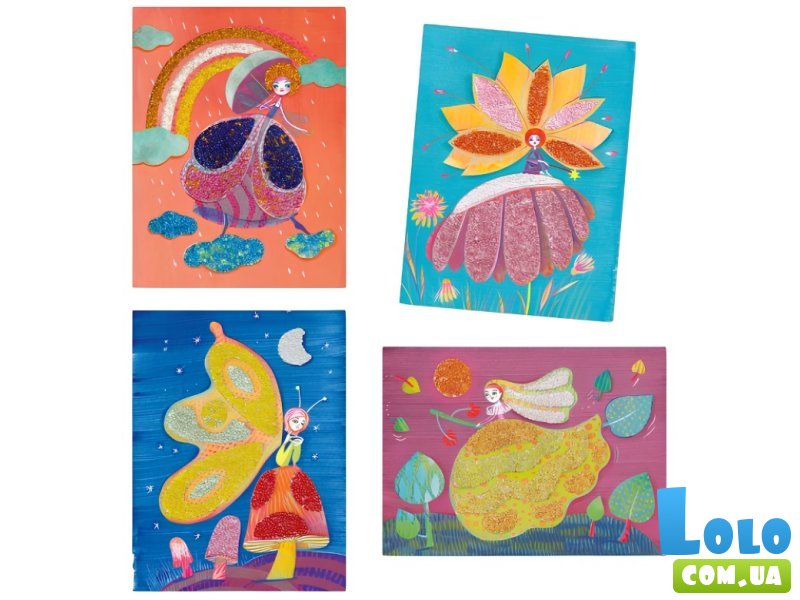 Набор для рисования блестками Сказочная страна, Djeco