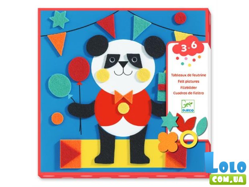 Набор для аппликации Зверята из фетра, Djeco