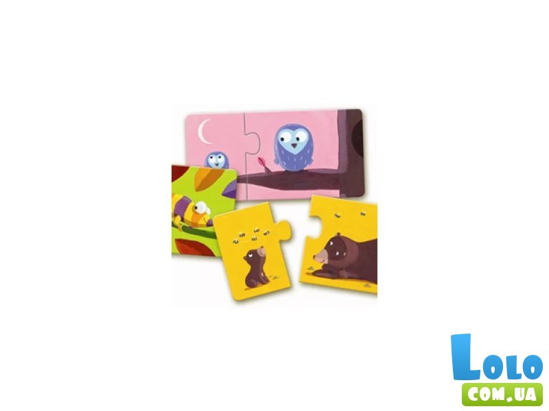 Пазл Найди пару Мама и малыш, Djeco, 24 эл.