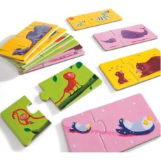 Пазл Найди пару Мама и малыш, Djeco, 24 эл.