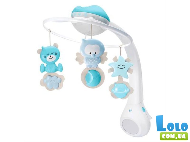 Музыкальный мобиль с проектором 3 в 1, Infantino (голубой)