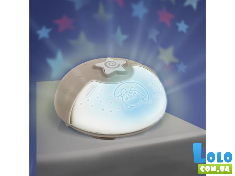 Ночник-проектор Спокойные сны, Infantino (серый)