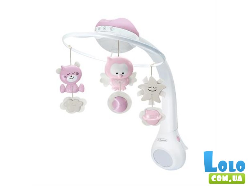 Музыкальный мобиль с проектором 3 в 1, Infantino (розовый)