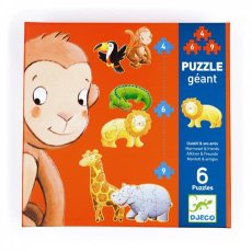 Пазл-гигант Обезьянка Остин с друзьями, Djeco, 38 эл.