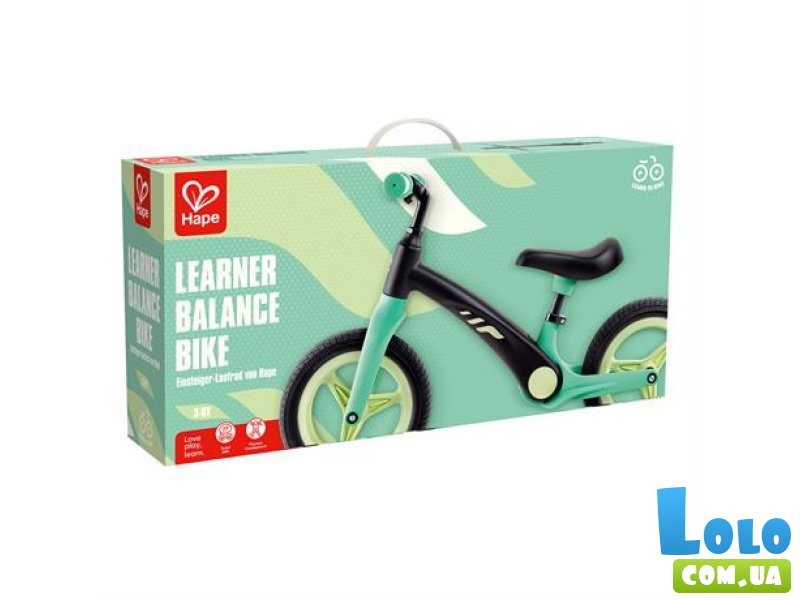 Беговел двухколесный, Hape (зеленый)