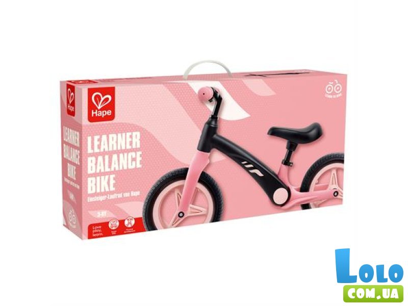 Беговел двухколесный, Hape (розовый)