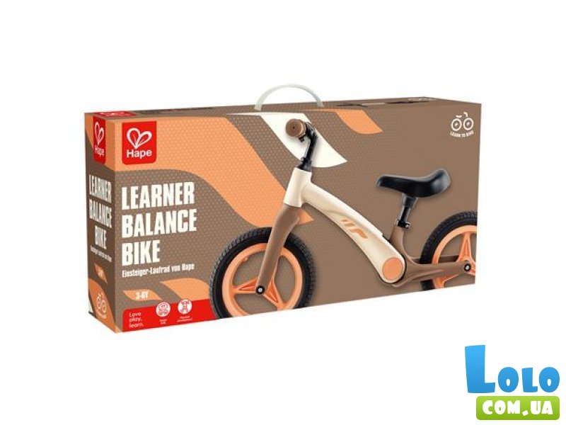 Беговел двухколесный, Hape (бежевый)