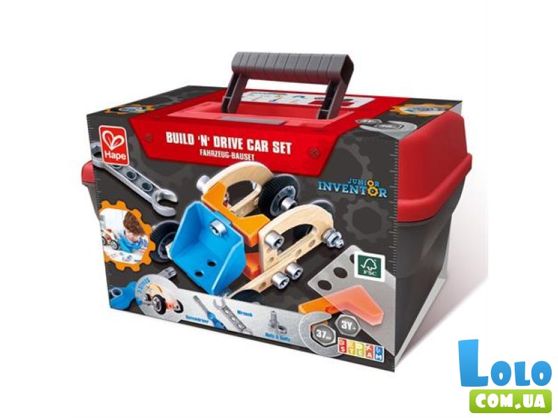 Конструктор Экскаватор, Hape (E3038), 37 дет.