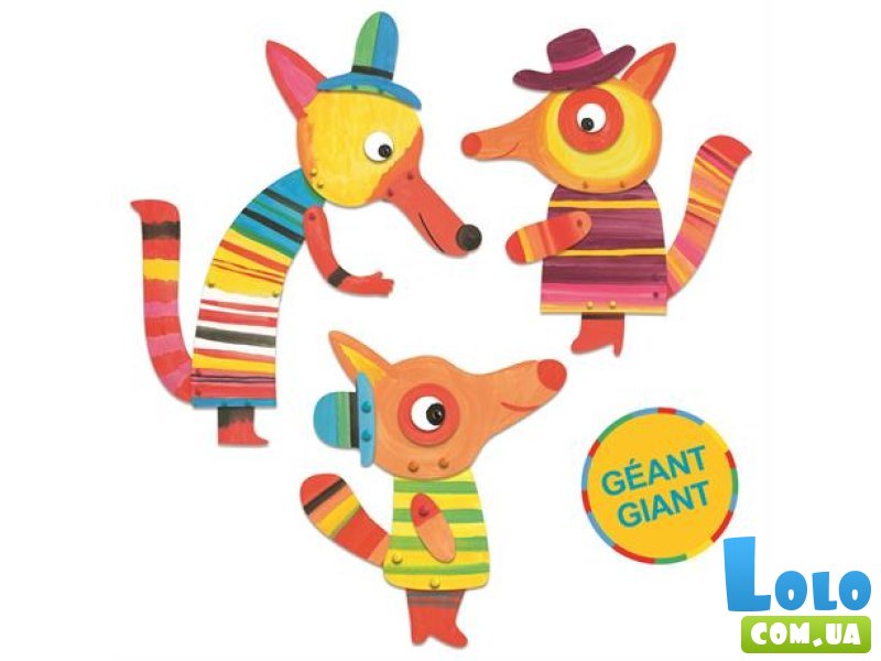 Набор для раскраски Семейка лис, Djeco