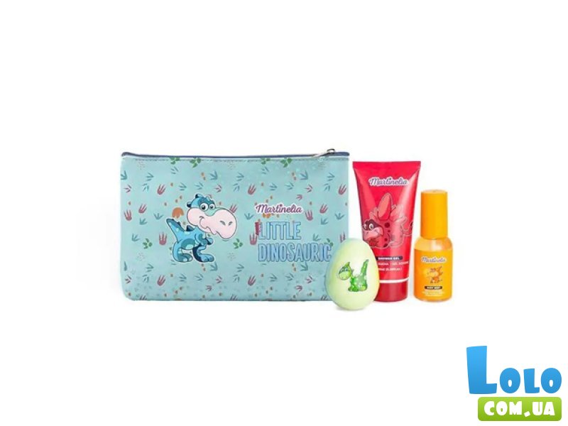 Набор косметики для ванной с косметичкой Маленький динозавр, Martinelia