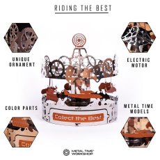 Конструктор Карусель механическая, Metal Time (MT042), 42 дет.