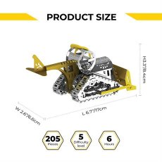 Конструктор Graceful CAT. Бульдозер, Metal Time (MT073), 205 дет.