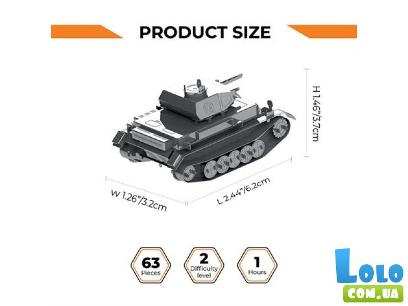 Конструктор Трактор ХТЗ, Metal Time (MT074), 63 дет.