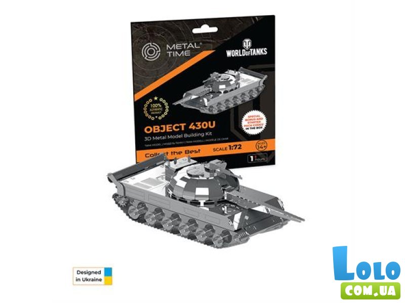 Конструктор Танк Object 430, Metal Time (MT065), 64 дет.