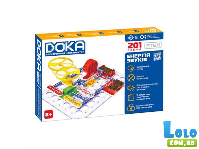 Электронный конструктор Энергия звуков, Doka (D70706), 201 схема