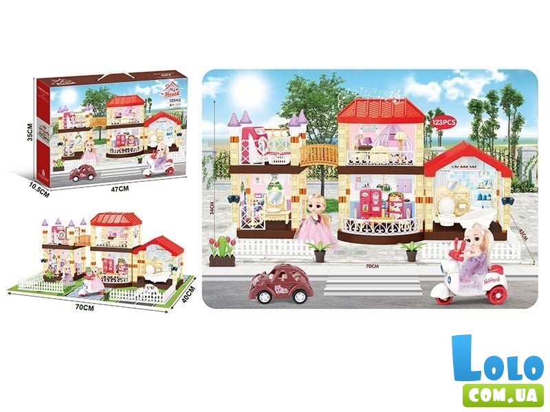 Дом для кукол с аксессуарами