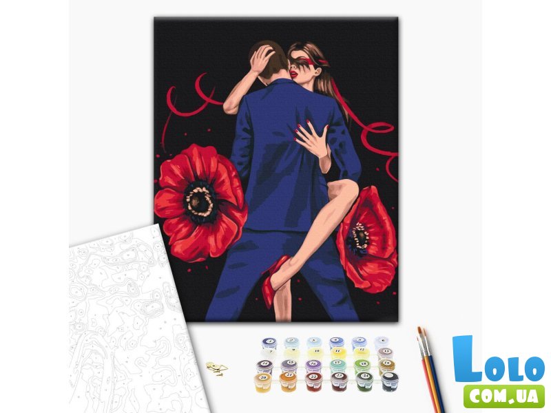 Картина по номерам Момент страсти ©Alla Berezovska, Brushme (40х50 см)