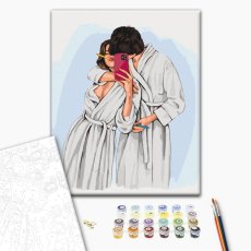 Картина по номерам Счастливые мгновения ©Alla Berezovska, Brushme (40х50 см)
