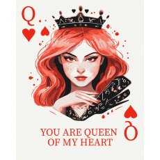 Картина по номерам Королева сердец, Brushme (40х50 см)