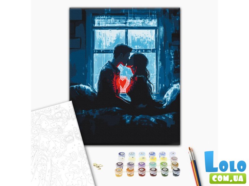 Картина по номерам Соединившиеся сердца Brushme (40х50 см)