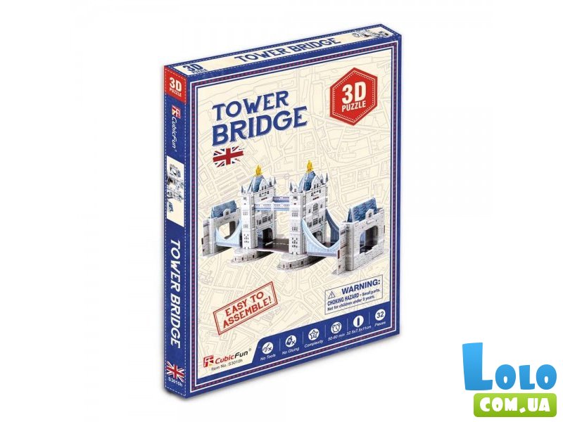 3D пазл Тауэрский мост, Cubic Fun, 32 эл.