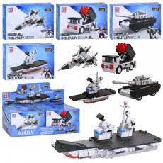 Конструктор 2 в 1 Робот-военный транспорт (123-786/787/788/789), от 91 дет., (в ассортименте)