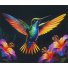 Картина по номерам Колибри светится в темноте, WToys (40х50 см)