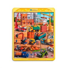 Пазл деревянный Тетрис большой - Строительная площадка, Ubee
