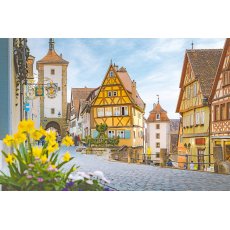 Алмазная мозаика Яркий день в городке, Brushme (40х50 см)