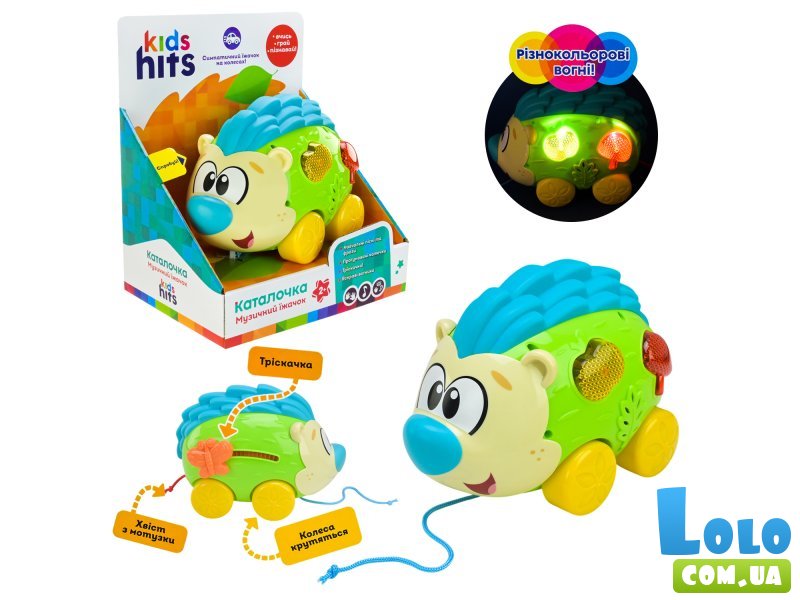 Каталка Музыкальный ежик, Kids Hits