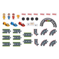 Игровой набор Автогонки с аксессуарами, Tooky Toy