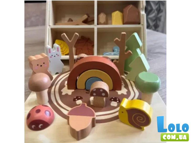 Большой деревянный бокс с фигурками Волшебный лес, Tooky Toy