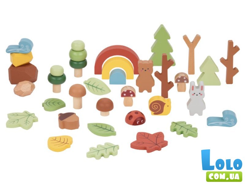 Большой деревянный бокс с фигурками Волшебный лес, Tooky Toy