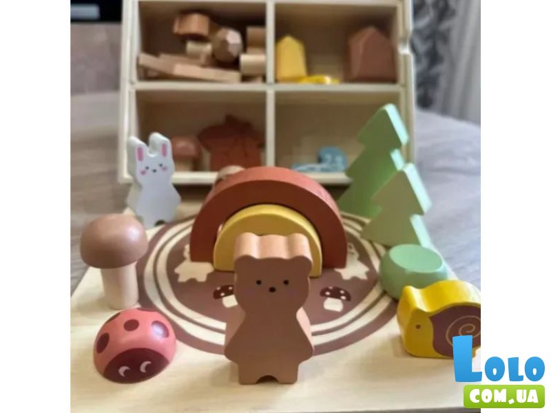 Большой деревянный бокс с фигурками Волшебный лес, Tooky Toy