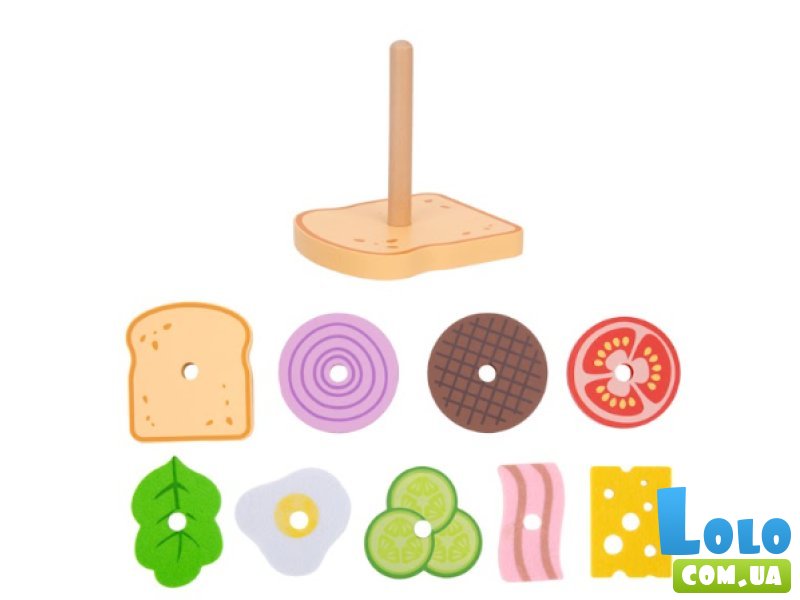 Развивающая игра с карточками Создай сэндвич, Tooky Toy