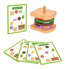 Развивающая игра с карточками Создай сэндвич, Tooky Toy