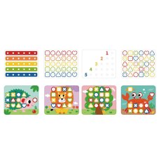 Многофункциональная радужная мозаика-шнуровка, Tooky Toy