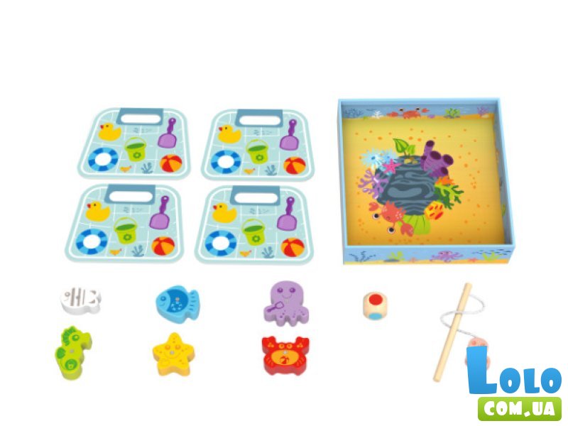 Развивающая магнитная игра 2 в 1 Рыбалка, Tooky Toy