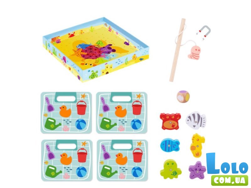 Развивающая магнитная игра 2 в 1 Рыбалка, Tooky Toy