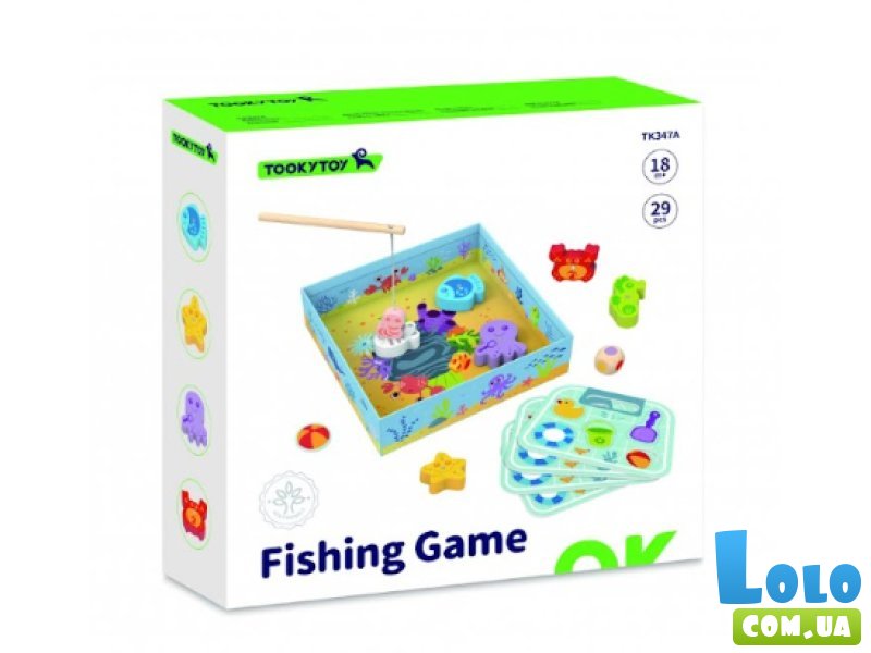 Развивающая магнитная игра 2 в 1 Рыбалка, Tooky Toy