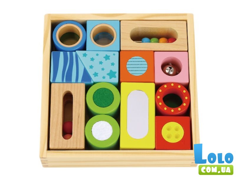 Развивающая игрушка Сенсорные блоки, Tooky Toy