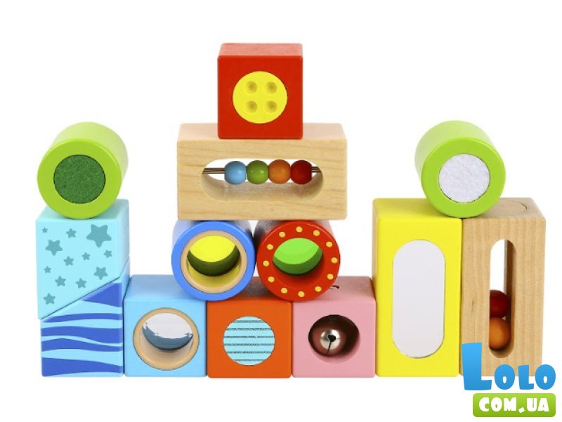 Развивающая игрушка Сенсорные блоки, Tooky Toy