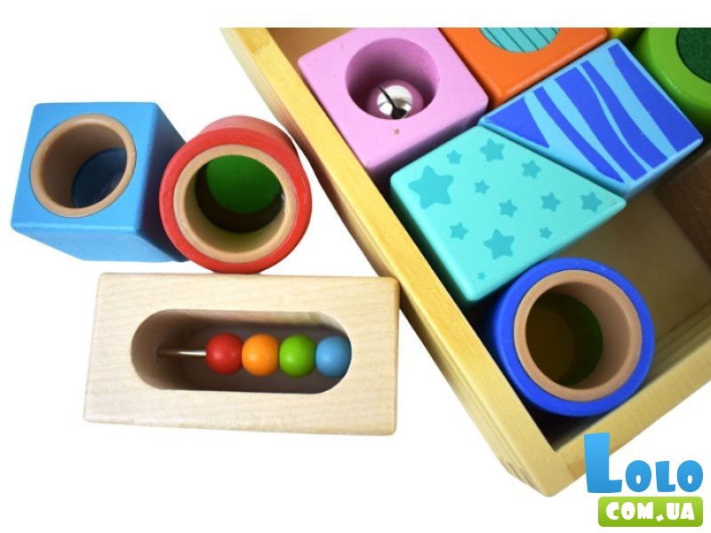 Развивающая игрушка Сенсорные блоки, Tooky Toy