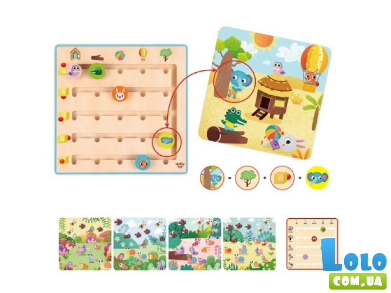 Настольная игра Куда следует животное, Tooky Toy